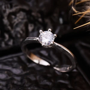 925 Ayar Gümüş Tektaş Yüzük