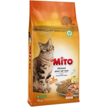 Mito Adult Cat Tavuklu Yetişkin Kedi Maması 15