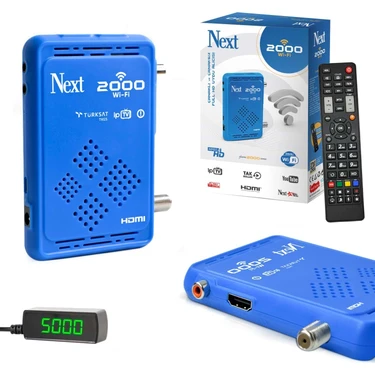 Next 2000 Wı-Fı Uydu Alıcı Mini Full Hd Iptv Dahili