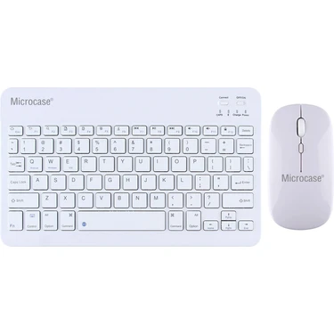 Microcase Tablet ve Telefonlar Için Bluetooth Klavye ve Mouse Set -