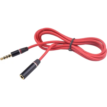 Boblov 120CM 4 Boğumlu 3.5mm Stereo Uzatma Kablosu 3,5 mm Erkek - Dişi Kablo 1.2