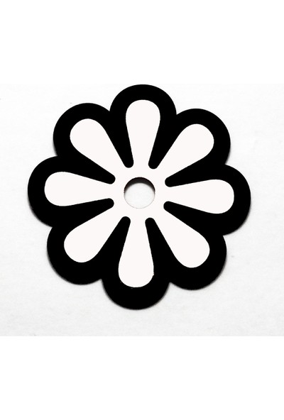 1 Fark - Özel Tasarım Çiçek Figürlü Ahşap Bardak Altlığı - 3'lü Set