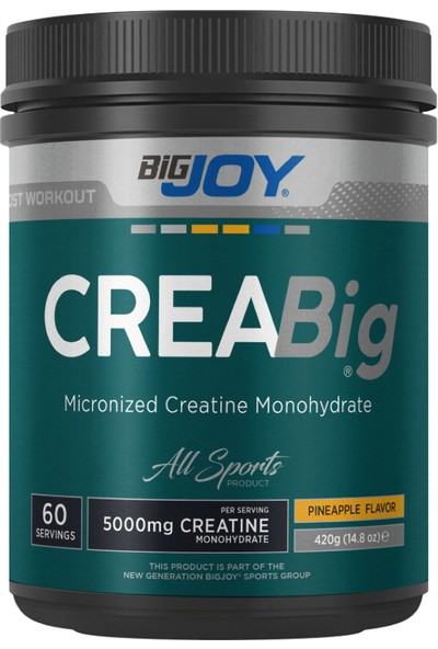 Bigjoy Sports Creabig Powder Creatine Micronized Anans 420g