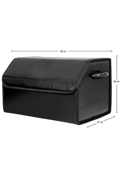STS Oto Aksesuar Oto Bagaj Organizeri Deri Bagaj Kutu Çanta 50X31X30 cm