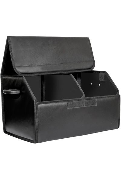 STS Oto Aksesuar Oto Bagaj Organizeri Deri Bagaj Kutu Çanta 50X31X30 cm