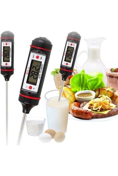 Qpars Dijital Mutfak Termometresi Dijital Termometre Gıda Termometresi