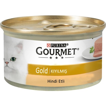 Purina Gourmet Gold Kıyılmış Hindi Etli Kedi Konservesi 85 gr 24 Adet Yaş Mama