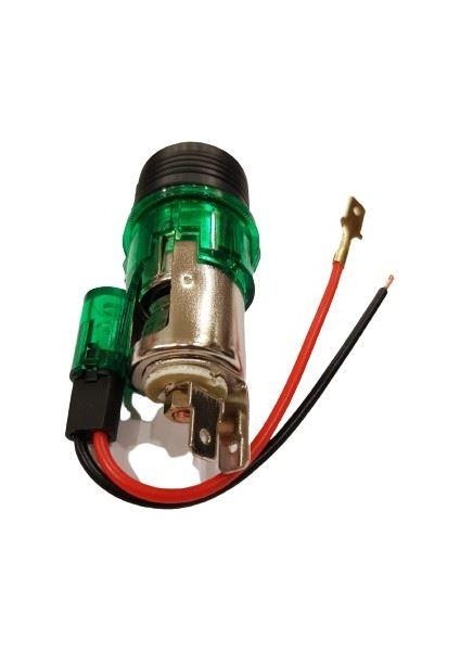 Universal 12V Işıklı Çakmak Komple