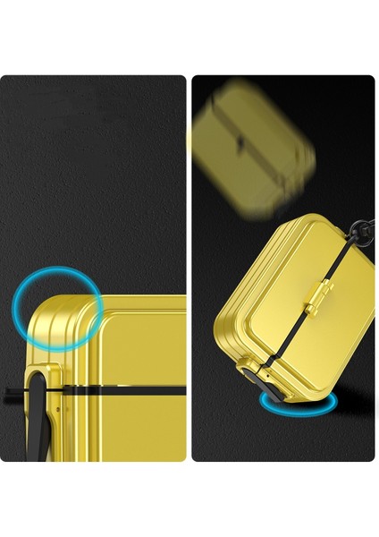 Apple Airpods Pro 2 Uyumlu Tank 360 Tam Koruma Zırh Kılıf+Asma Aparatlı