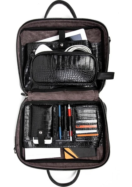 Macbook Organizer Laptop Evrak Çantası 15.6" & 16" Inç Siyah