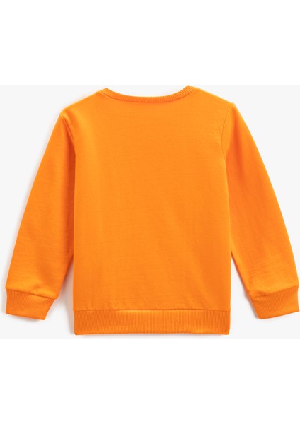 Kolej Sweatshirt Baskılı Uzun Kollu Bisiklet Yaka fiyatları