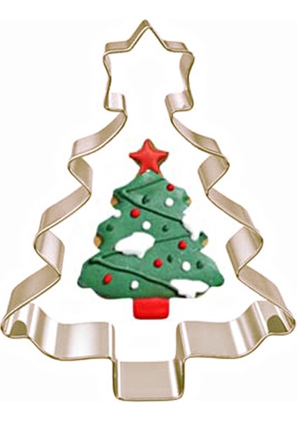 Noel Yılbaşı Çam Yıldız Kurabiye Kalıbı Şekillendirici Kopat PLA plastik fiyatları