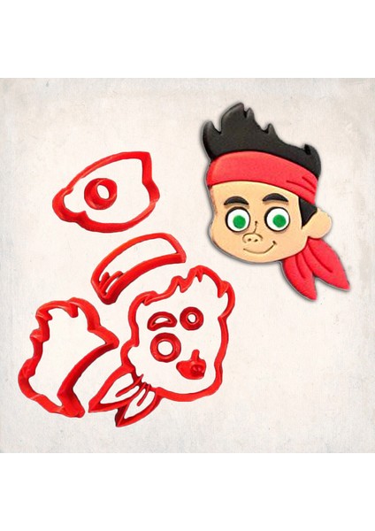 Neverland Pirates Jake Detay Kurabiye Kalıp Seti 9’lu