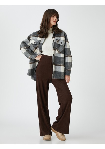 Şahika Ercümen XKoton - Bol Paça Beli Lastikli Rahat Pantolon