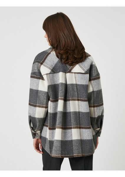 Şahika Ercümen x Koton - Oduncu Gömlek Ceket Cep Detaylı fırsatları