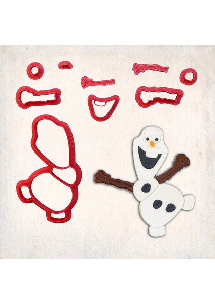 Frozen - Olaf Detay Kurabiye Kalıp Seti 9’lu