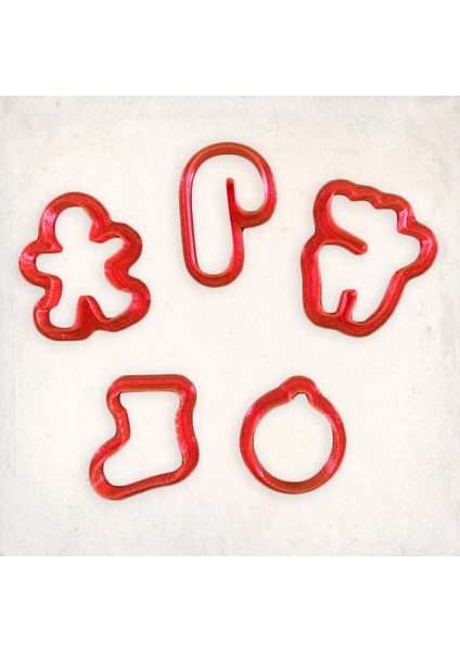 Noel Mini Kurabiye Kalıp Set 5’li