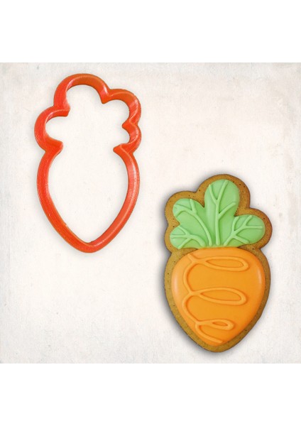 Havuç-4 Kurabiye Kalıbı Şekillendirici Kopat