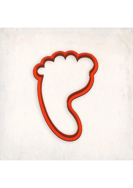 Bebek Ayak Kurabiye Kalıbı Şekillendirici Kopat