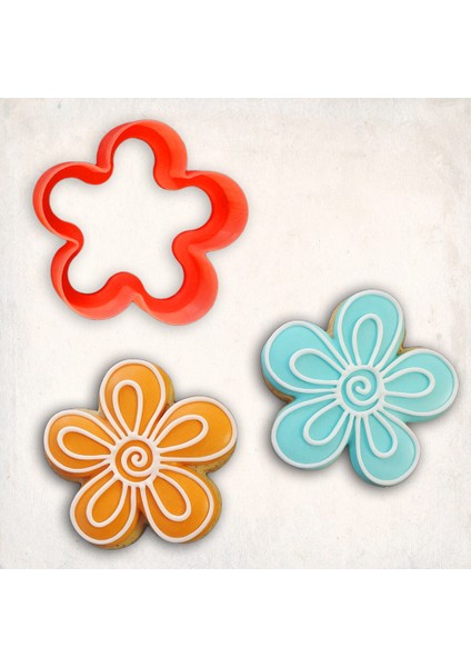 Çiçek-6 Kurabiye Kalıbı Şekillendirici Kopat 8cm