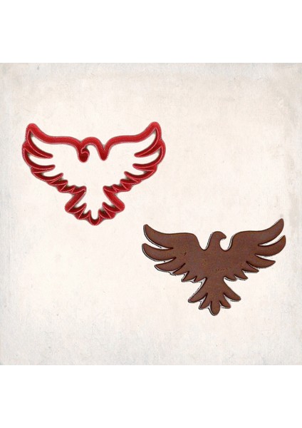 Kuş 2 Kurabiye Kalıbı Şekillendirici Kopat