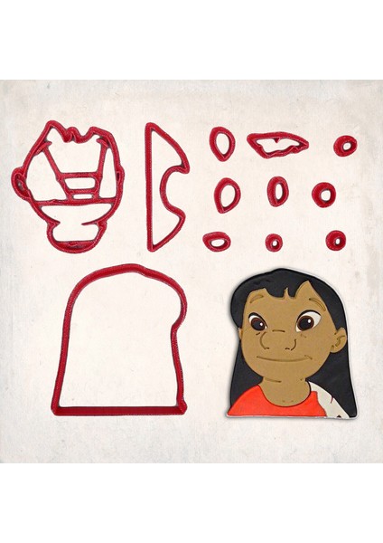 Lilo ve Stitch – Lilo Detay Kurabiye Kalıp Seti 12’li