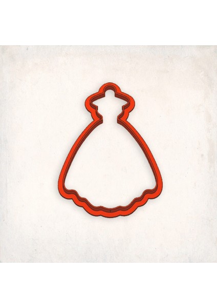 Abiye Elbise-3 Kurabiye Kalıbı Şekillendirici Kopat