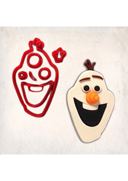 Frozen Olaf Yüz Detay Kurabiye Kalıp Seti 7’li