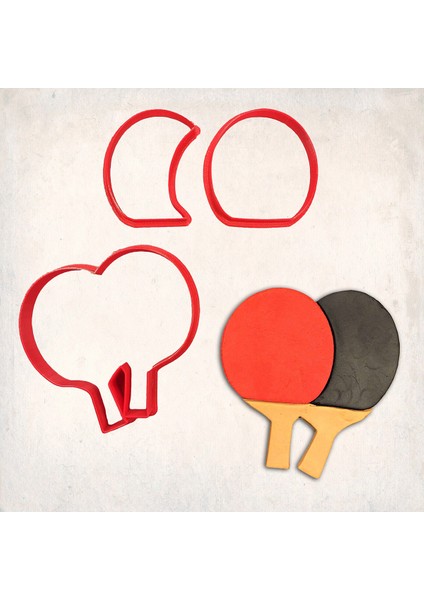 Ping Pong Detay Kurabiye Kalıp Seti 3’lü