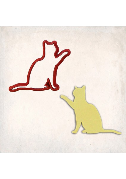Kedi Kurabiye Kalıbı Şekillendirici Kopat