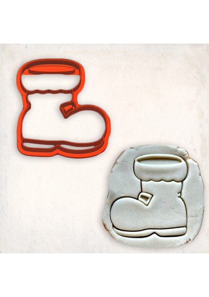 Noel Ayakkabı Kurabiye Kalıbı Şekillendirici Kopat