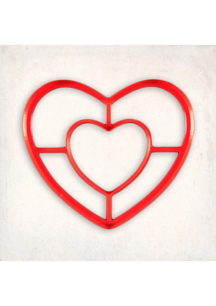 Kalp Kek Kurabiye Kalıbı Şekillendirici Kopat 15 cm