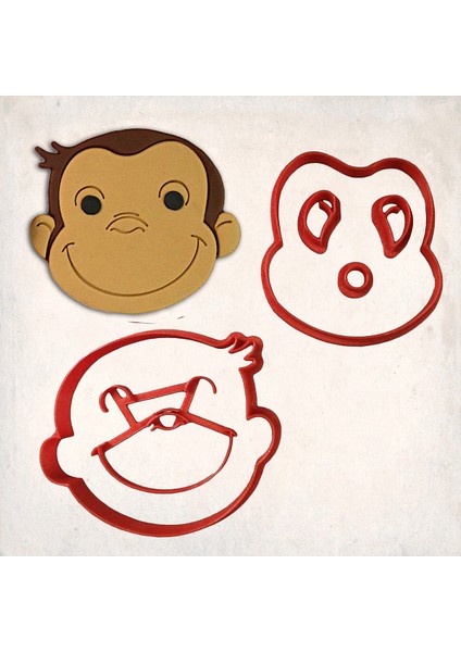 Curious George Detay Kurabiye Kalıp Seti 6’lı