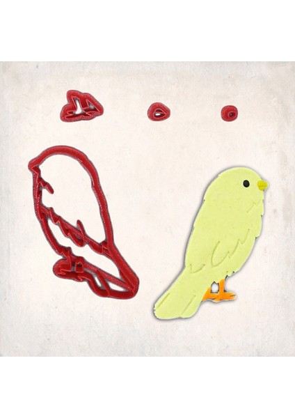 Kanarya Detay Kurabiye Kalıp Seti 4’lü