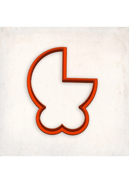 Bebek Arabası Puset-1 Kurabiye Kalıbı Şekillendirici Kopat