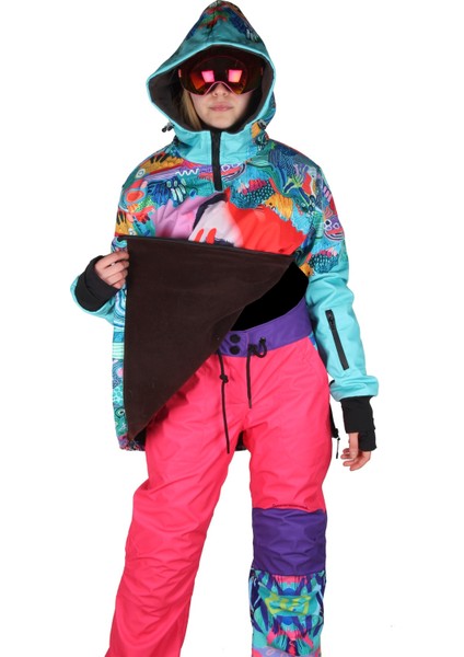 SS7961 Face In Hand Snowboard Montu ve Pantolonu Takımı fiyatları