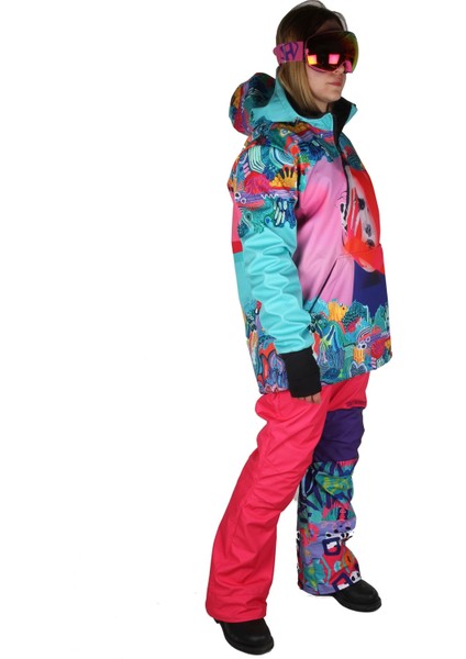 SS7961 Face In Hand Snowboard Montu ve Pantolonu Takımı modelleri
