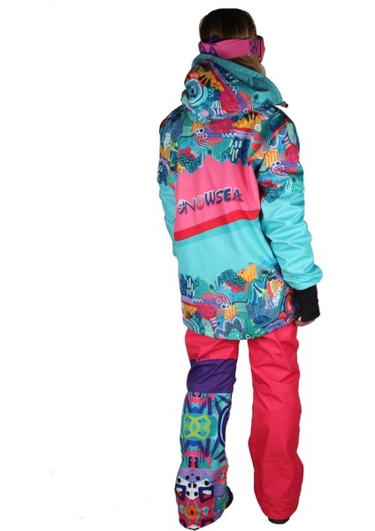 SS7961 Face In Hand Snowboard Montu ve Pantolonu Takımı fırsatları