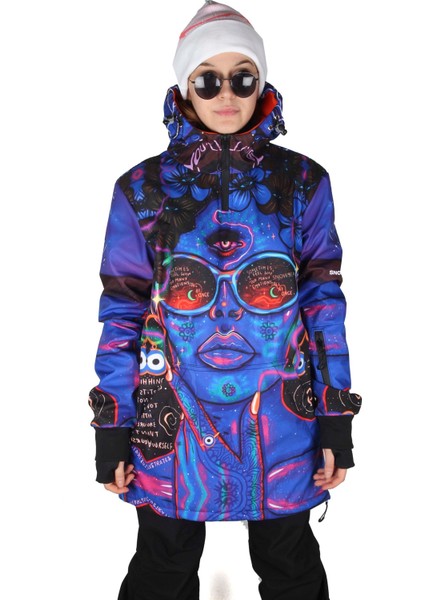 SS7956 Purple Özel Tasarım Snowboard ve Kayak Montu