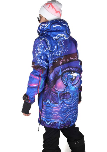 SS7956 Purple Özel Tasarım Snowboard ve Kayak Montu modelleri