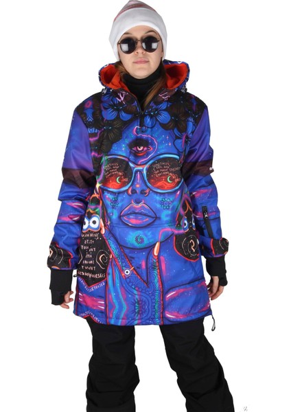 SS7956 Purple Özel Tasarım Snowboard ve Kayak Montu indirimleri