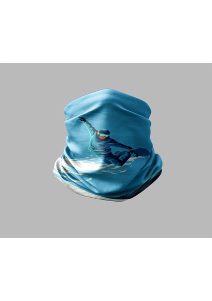 Kayak & Dağ Tasarımlı Motorcu Buff Maske Outdoor Boyunluk Unisex Bandana