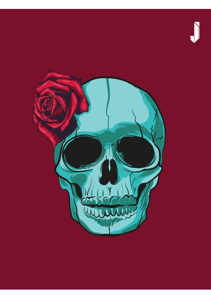 Skeleton Flower Motorcu Buff Maske Outdoor Boyunluk Unisex Bandana