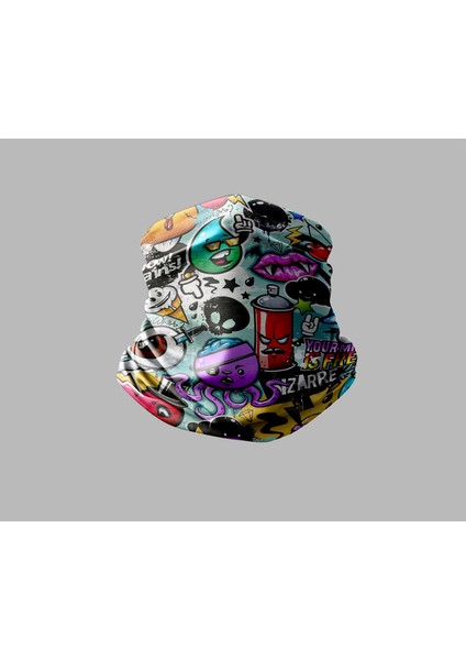 Karışık Çok Desenli Tasarımlı Motorcu Buff Maske Outdoor Boyunluk Unisex Bandana