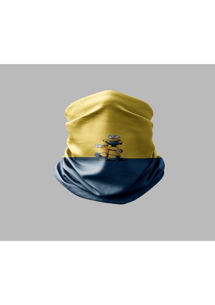 Minyonlar Tasarımlı Motorcu Buff Maske Outdoor Boyunluk Unisex Bandana