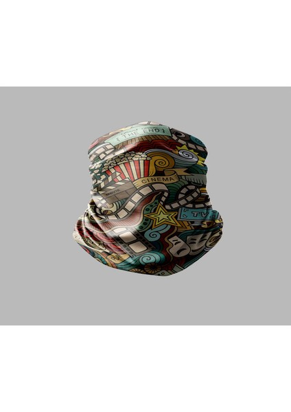 Motorcu Buff Maske Boyunluk Outdoor Boyunluk Unisex Bandana 5'li Paket