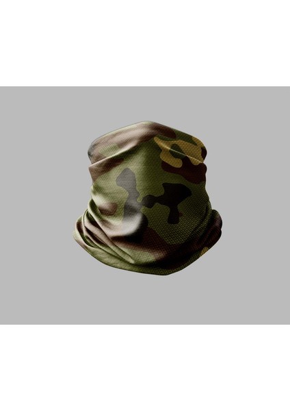 Kamuflaj Tasarımlı Motorcu Buff Maske Outdoor Boyunluk Unisex Bandana