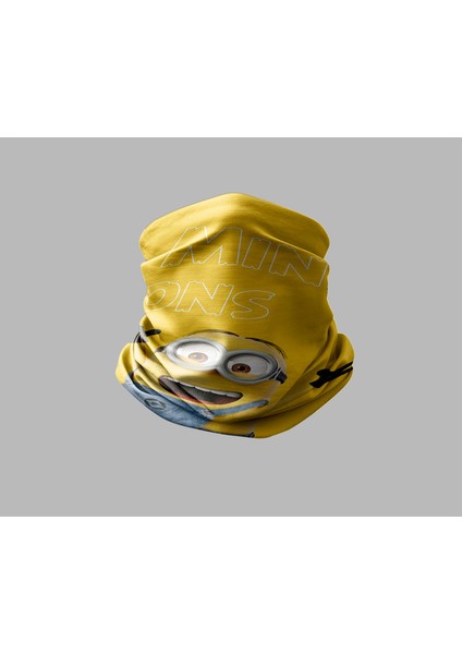 Minyonlar Tasarımlı Motorcu Buff Maske Outdoor Boyunluk Unisex Bandana