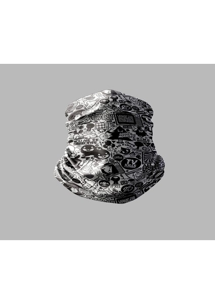 Karışık Çok Desenli Tasarımlı Motorcu Buff Maske Outdoor Boyunluk Unisex Bandana