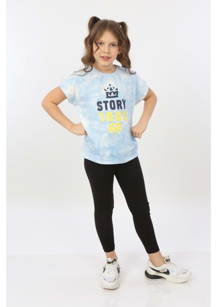 Toontoy Kız Çocuk Story Soul Baskılı Tişört